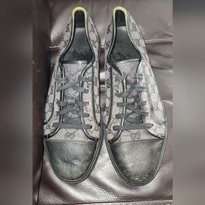Gucci Black and Gray Men's Shoes
